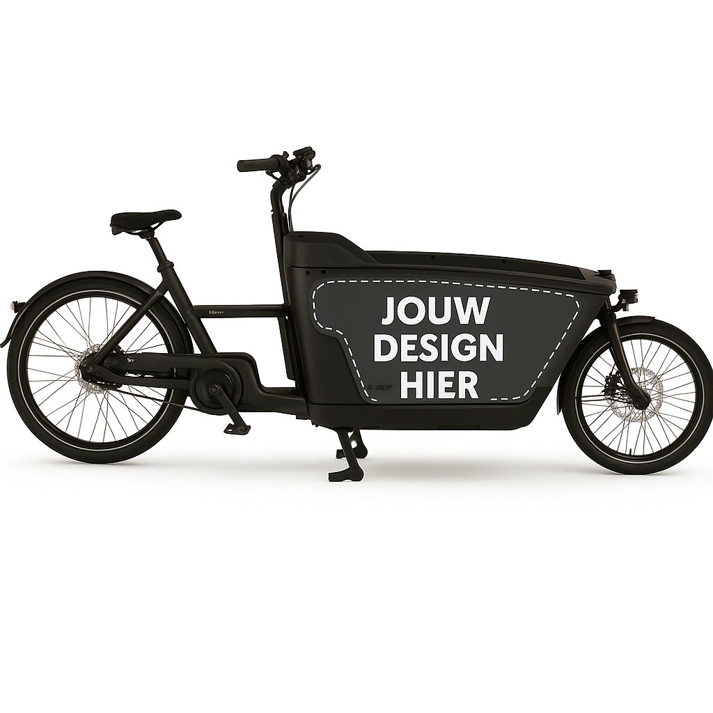 Eigen Ontwerp Bakfiets Sticker voor Carqon Cruise