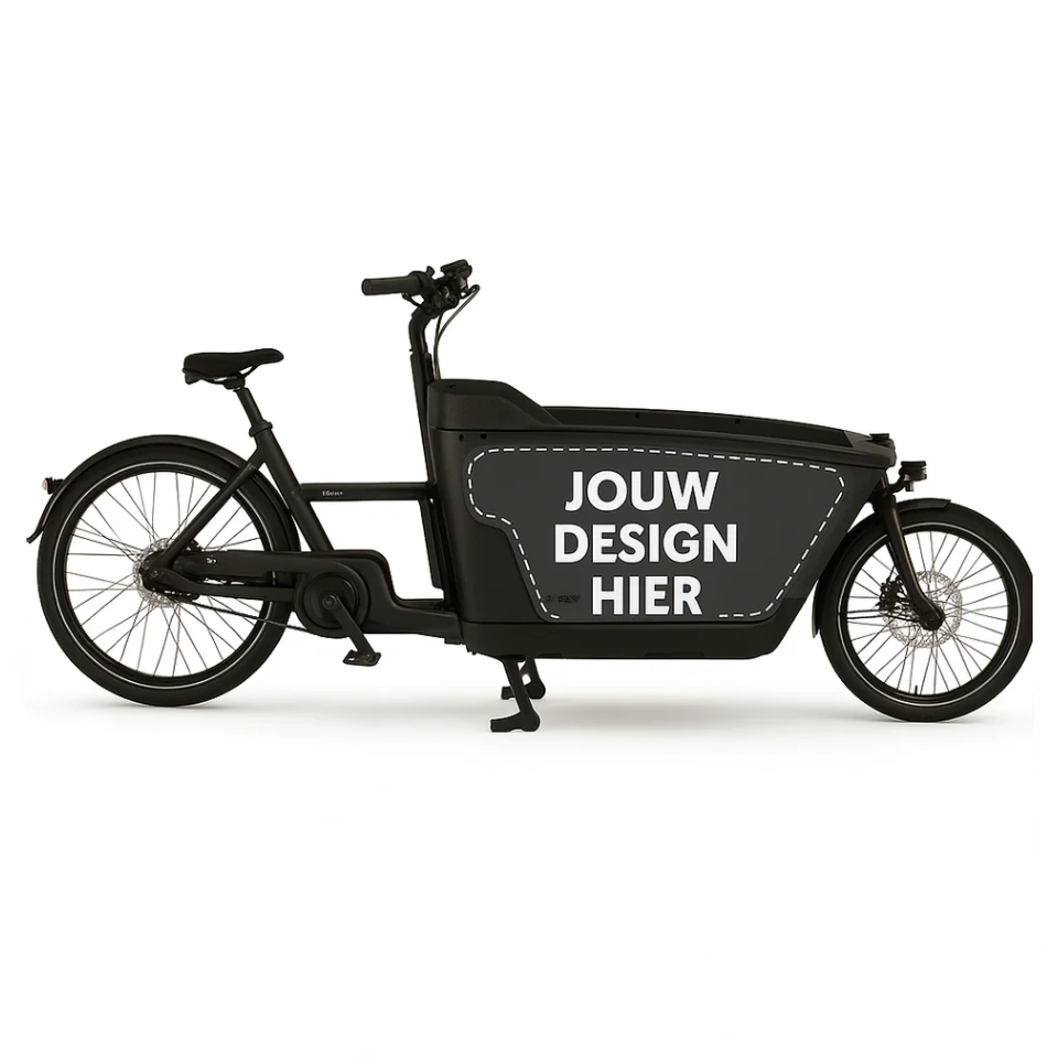 Eigen Ontwerp Bakfiets Sticker voor Carqon Cruise