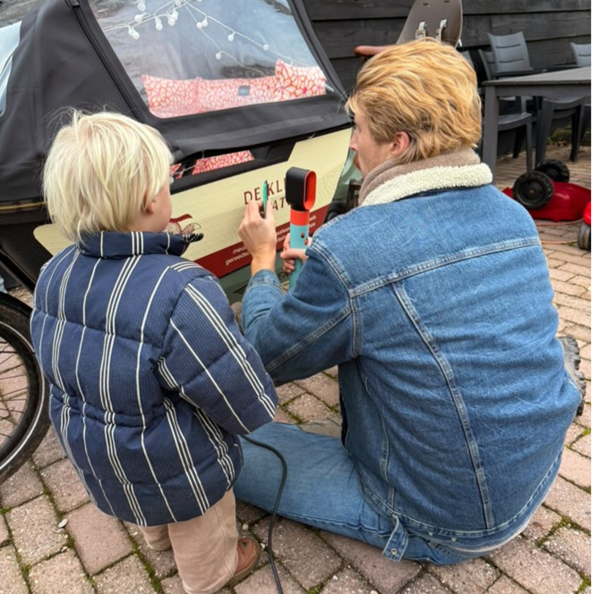 Eigen Ontwerp Bakfiets Sticker voor Lovens
