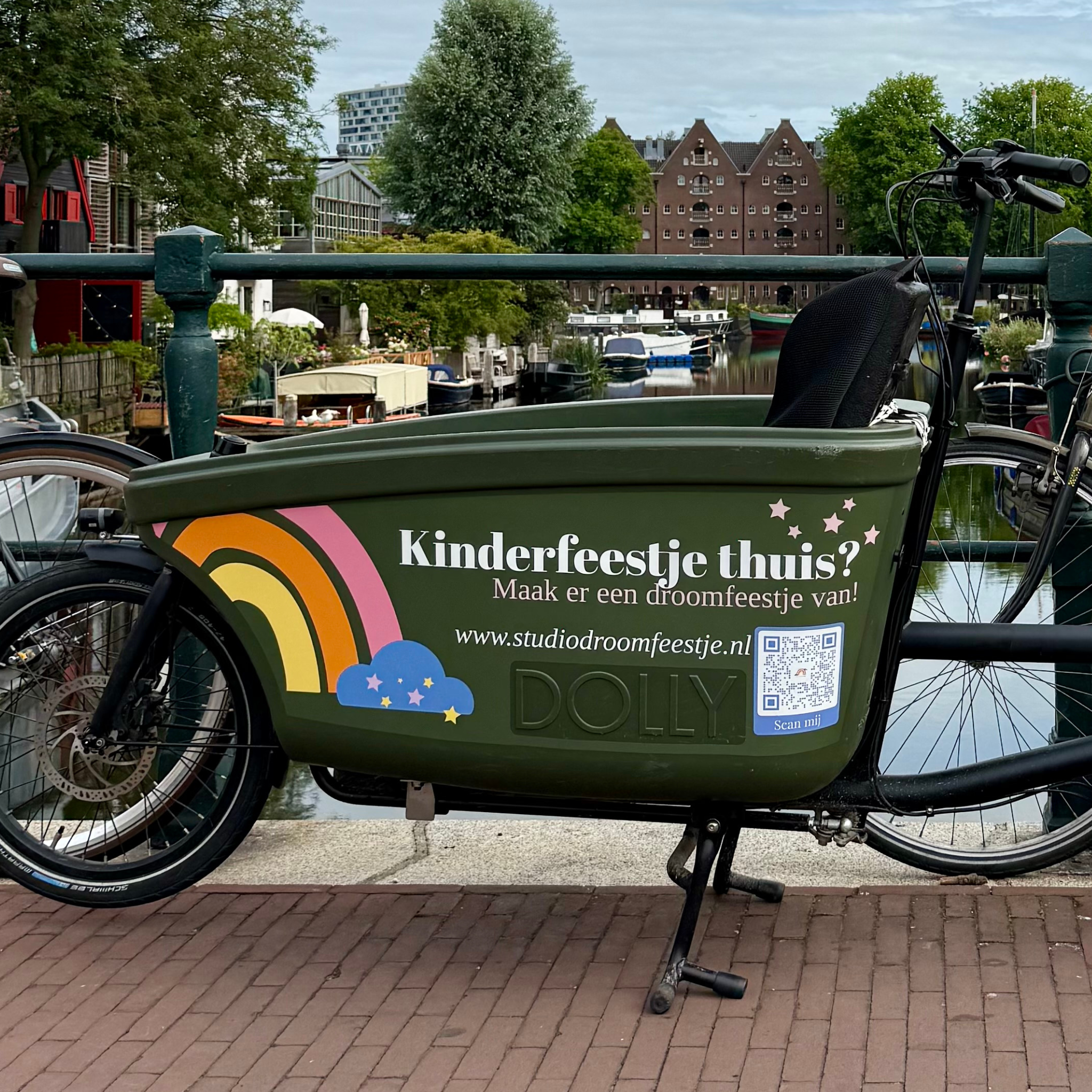 Eigen Ontwerp Bakfiets Sticker voor Dolly Bakfiets