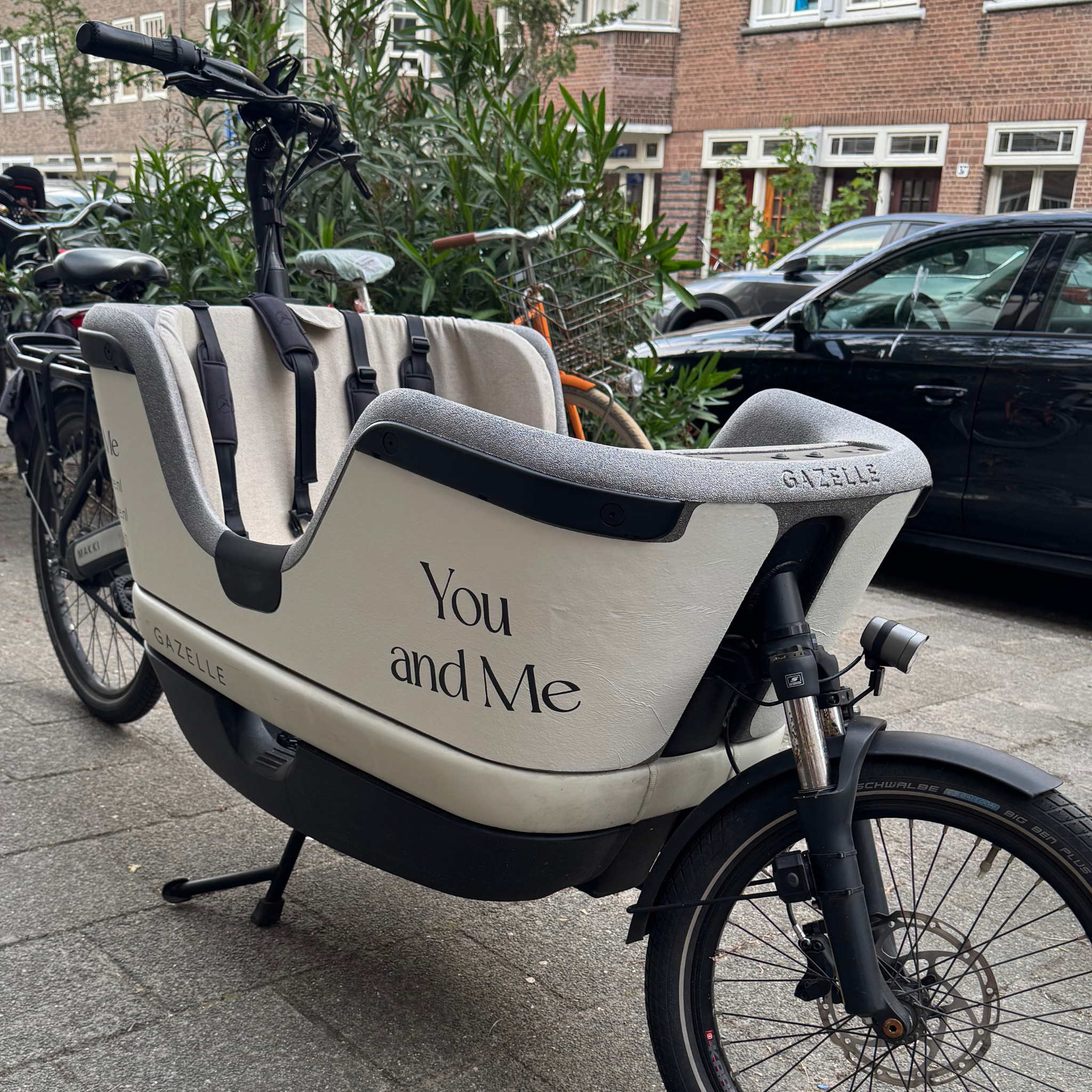 Eigen ontwerp bakfiets sticker voor Gazelle Makki – BeplakJeBak