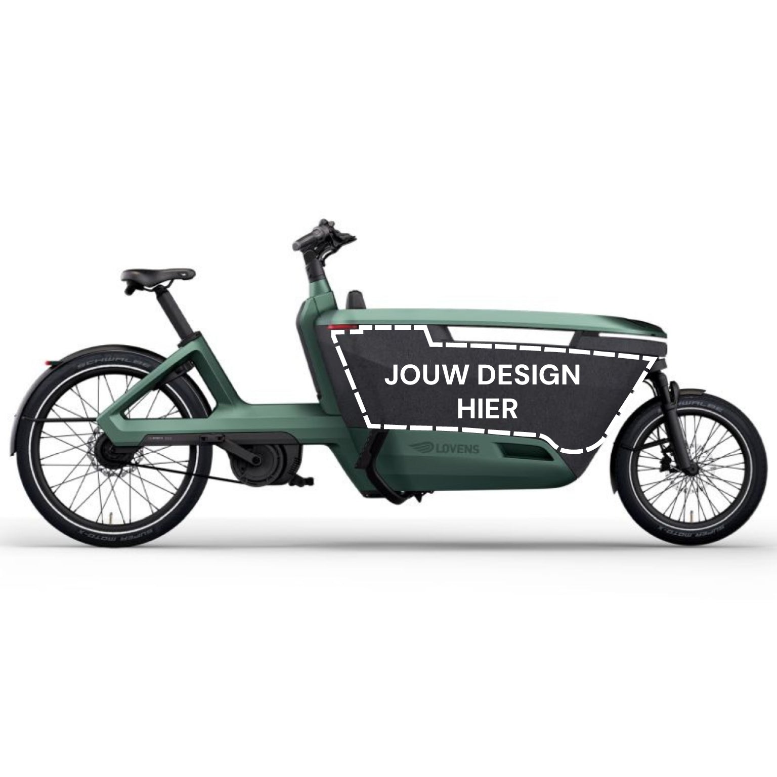 Eigen Ontwerp Bakfiets Sticker voor Lovens 2