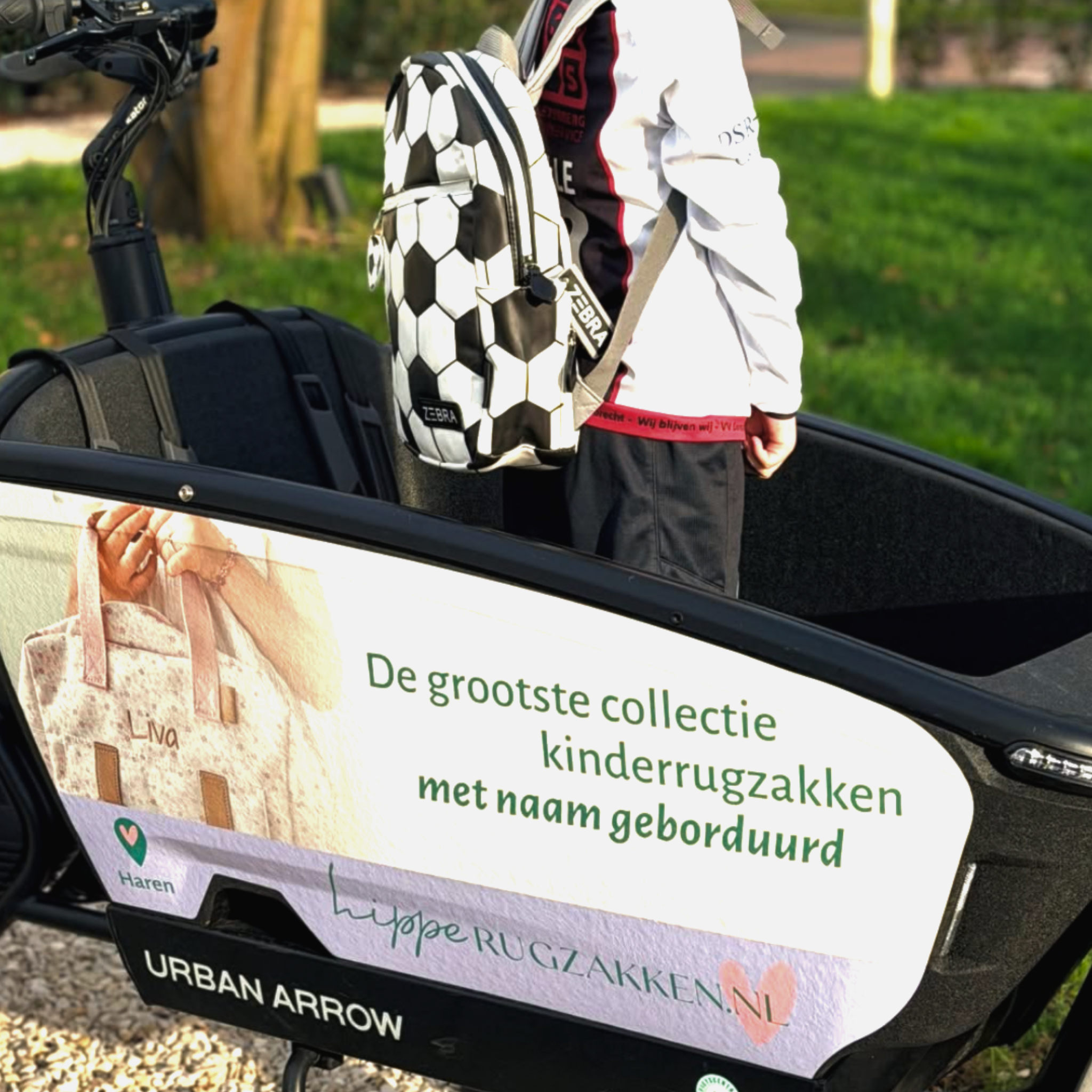 Eigen Ontwerp Bakfiets Sticker voor Urban Arrow FamilyNext