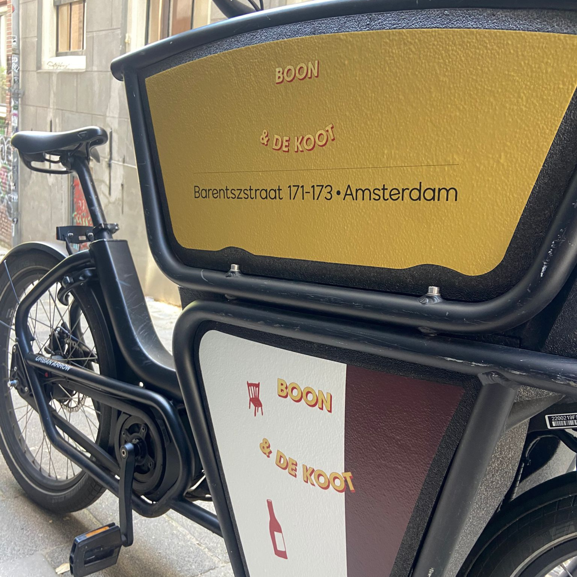 Eigen Ontwerp Bakfiets Sticker voor Urban Arrow Shorty