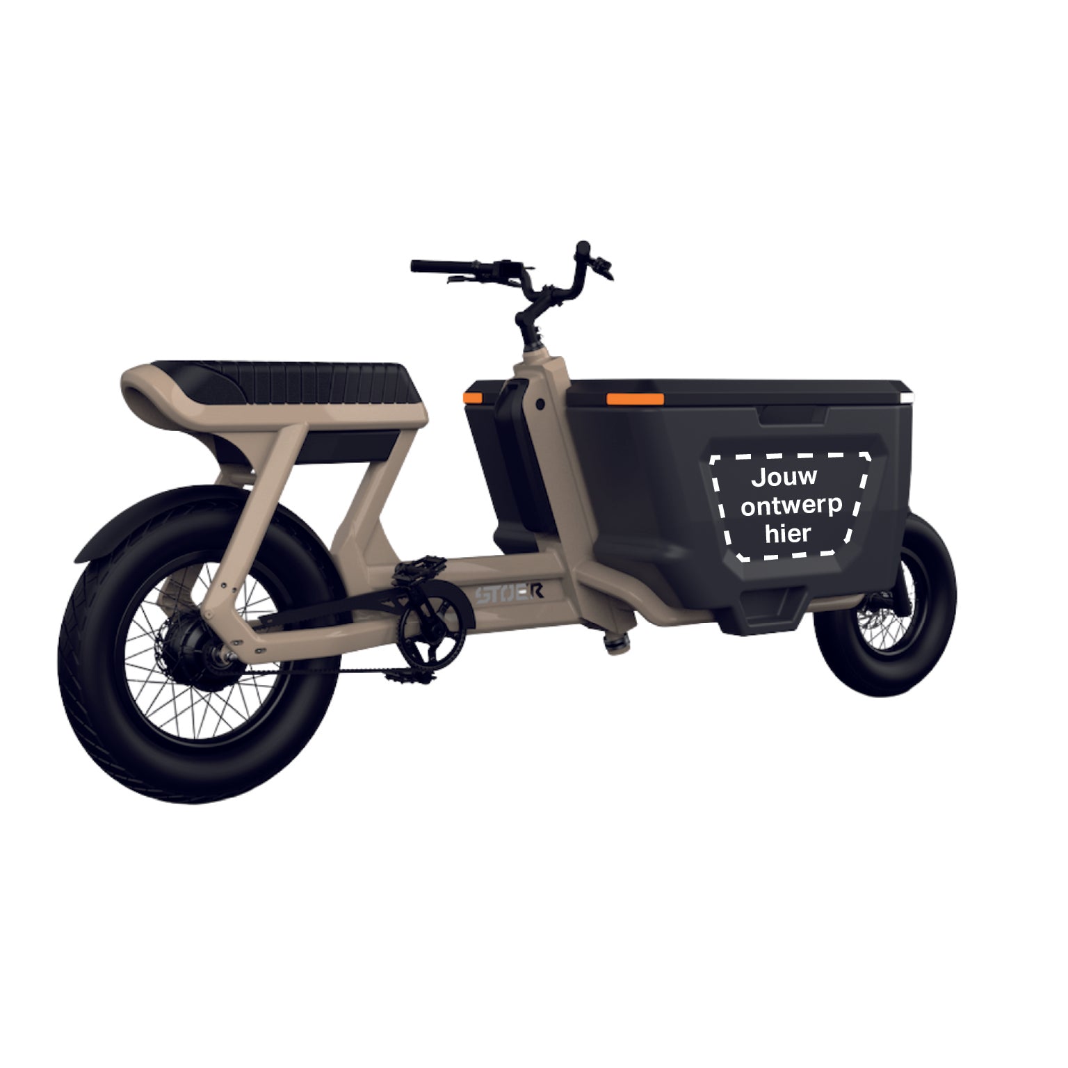 Eigen Ontwerp Bakfiets Sticker voor STOER